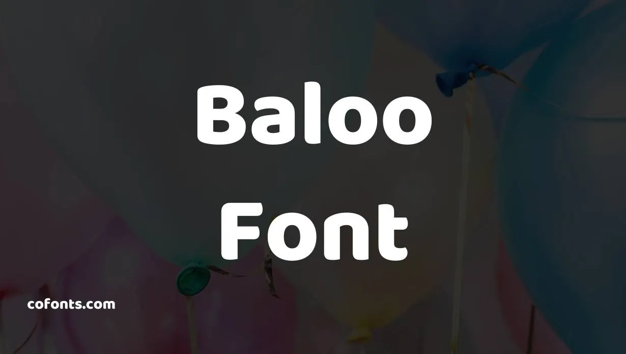 Preview of Baloo Font Free Download