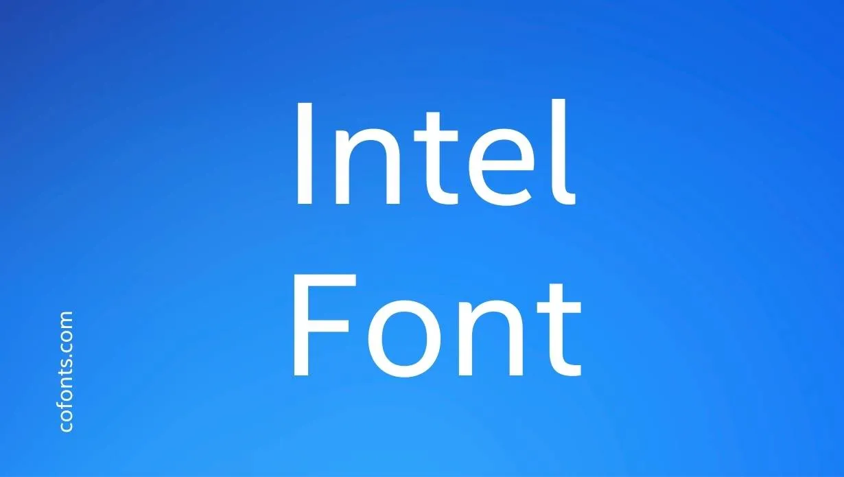 Preview of Intel Font